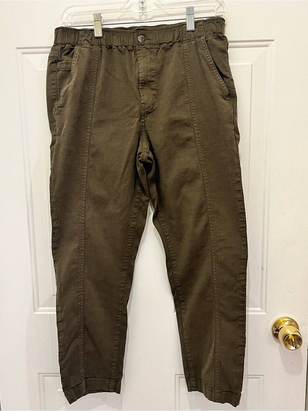$168 RETAIL! Pistola Olive Green Stretch Utility Jogger Pants 28 / M